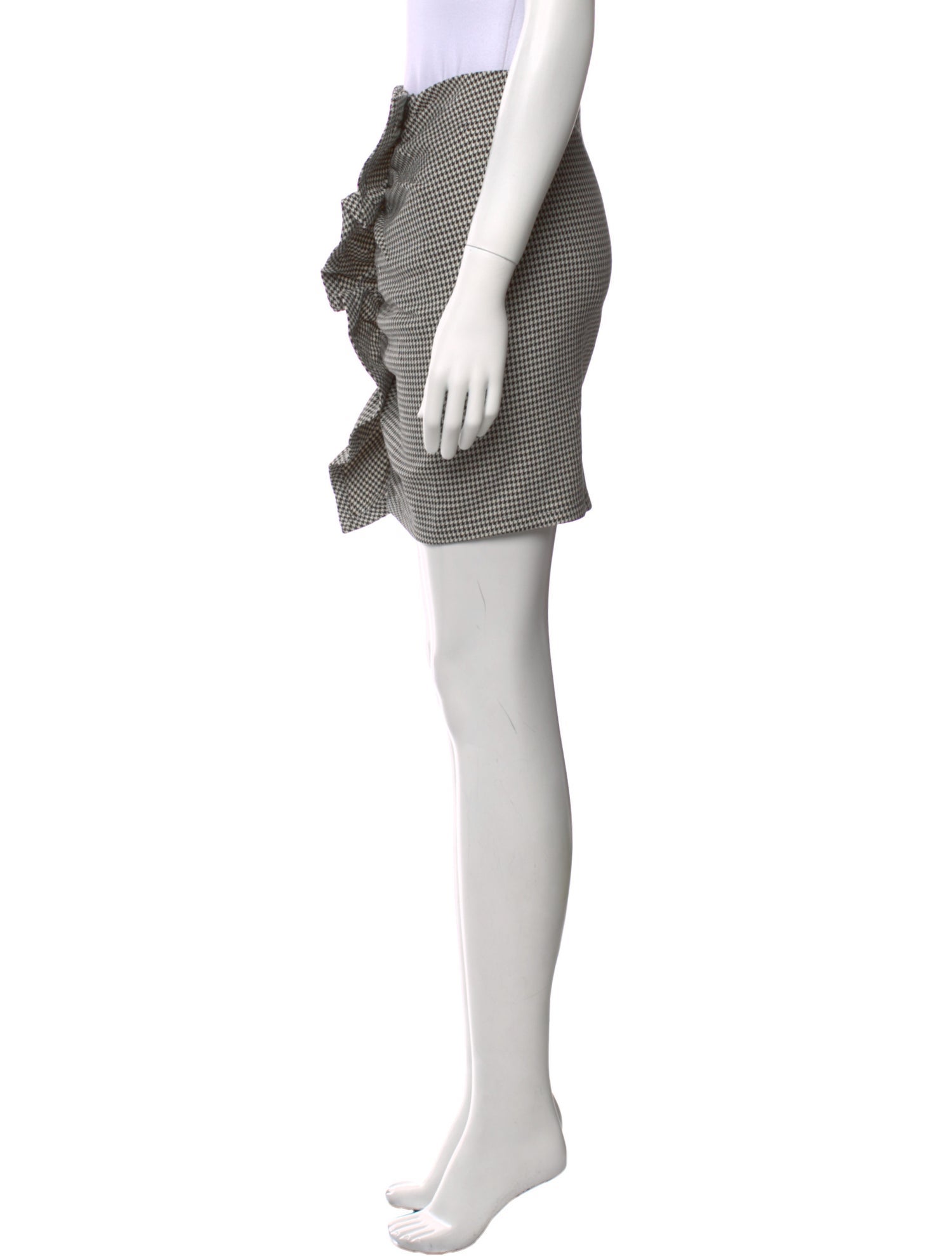 A.L.C. Houndstooth Print Mini Skirt