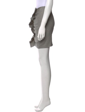 A.L.C. Houndstooth Print Mini Skirt