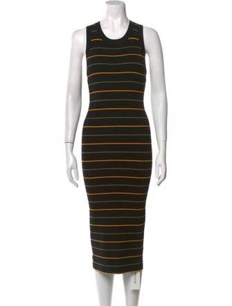 A.L.C. Striped Midi Length Dress