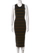 A.L.C. Striped Midi Length Dress