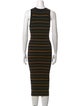 A.L.C. Striped Midi Length Dress