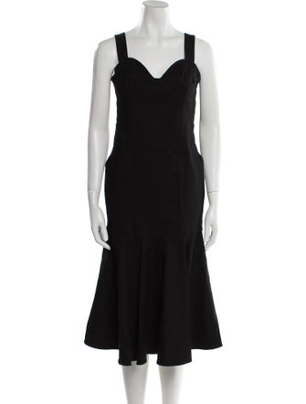 A.L.C. Square Neckline Midi Length Dress