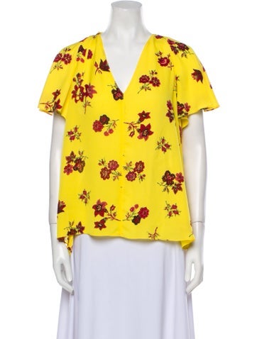 A.l.c. Tops Silk Floral Print Blouse L