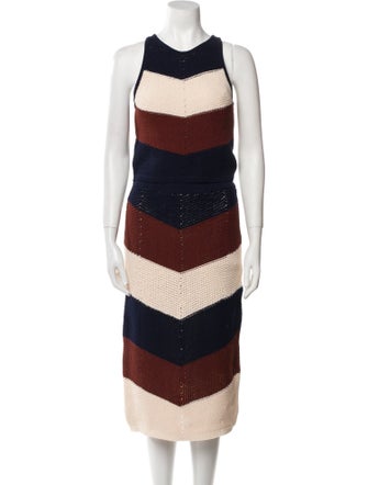 A.L.C. Colorblock Pattern Skirt Set