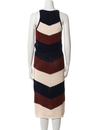 A.L.C. Colorblock Pattern Skirt Set