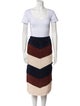 A.L.C. Colorblock Pattern Skirt Set