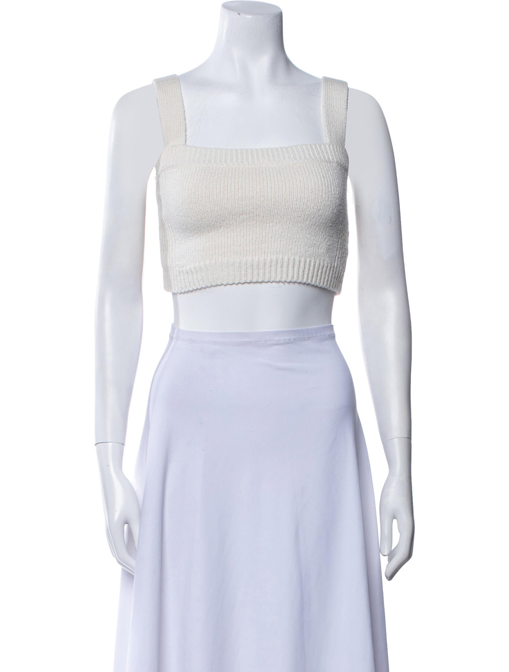 A.L.C. Square Neckline Sleeveless Crop Top