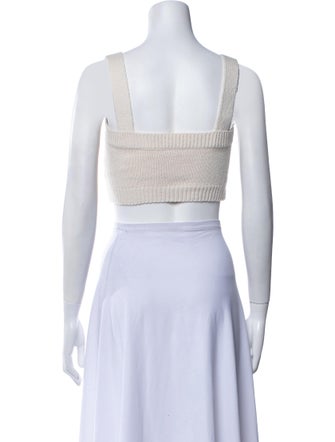 A.L.C. Square Neckline Sleeveless Crop Top