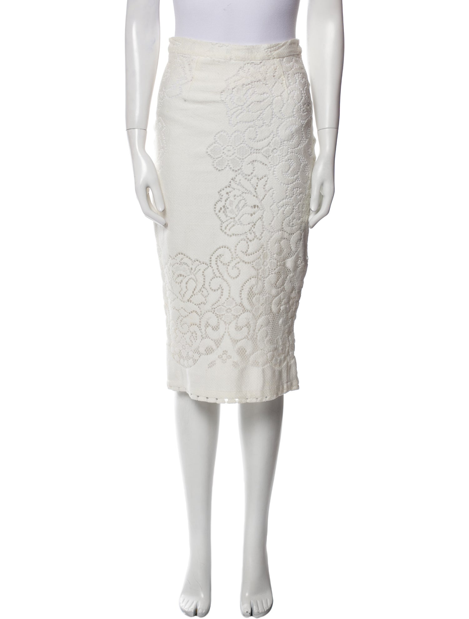 A.L.C. Cutout Accent Knee-Length Skirt