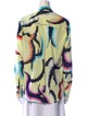 A.L.C. Silk Printed Button-Up Top