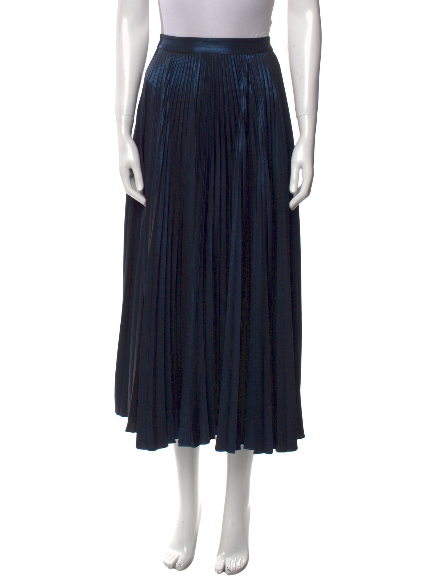 A.L.C. Pleated Accents Midi Length Skirt