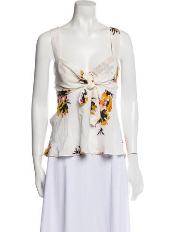 A.l.c. Tops Silk Floral Print Blouse L