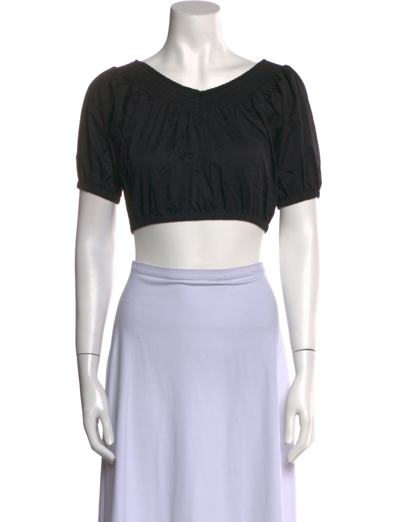 A.L.C. Off-The-Shoulder Short Sleeve Crop Top