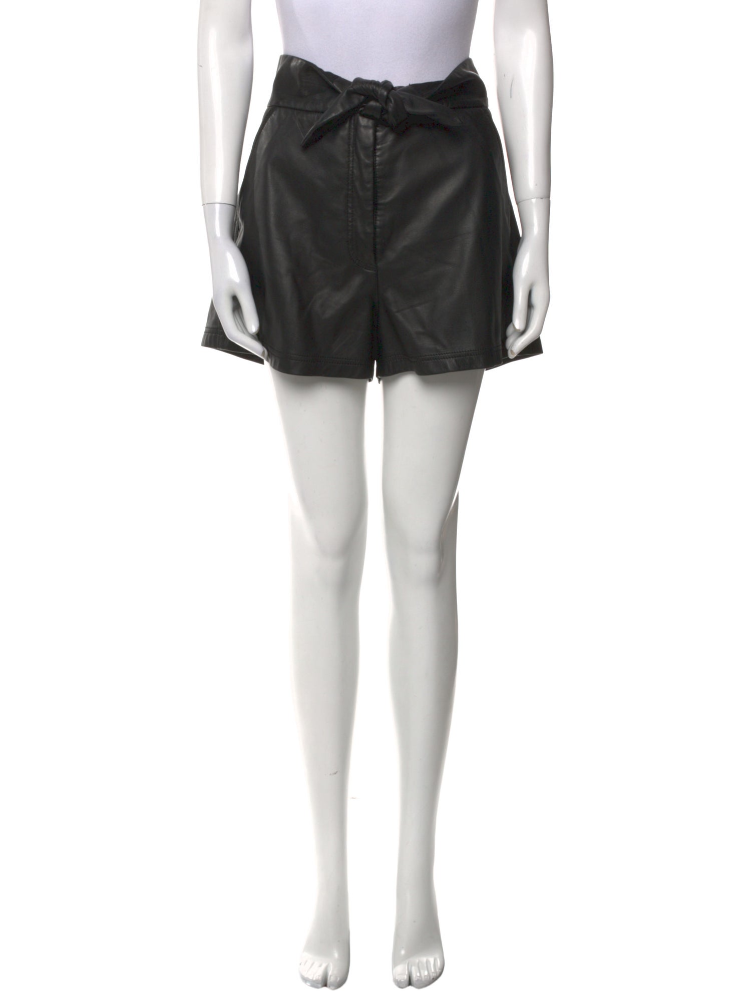 A.L.C. Leather Mini Shorts