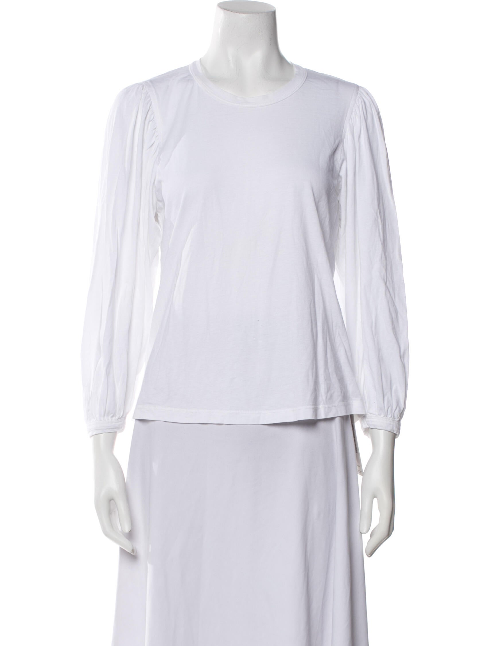 A.L.C. Crew Neck Three-Quarter Sleeve Sweatshirt