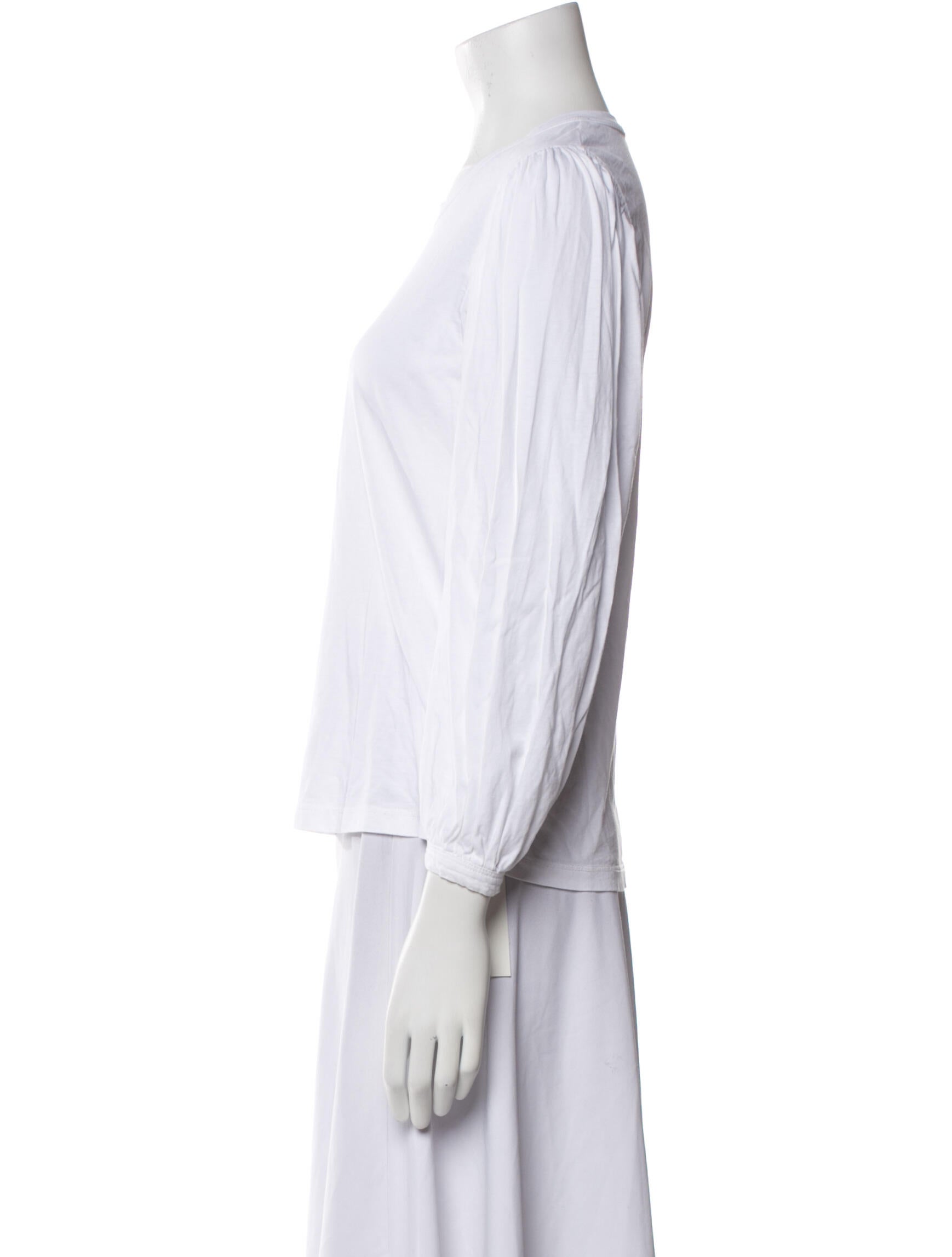 A.L.C. Crew Neck Three-Quarter Sleeve Sweatshirt