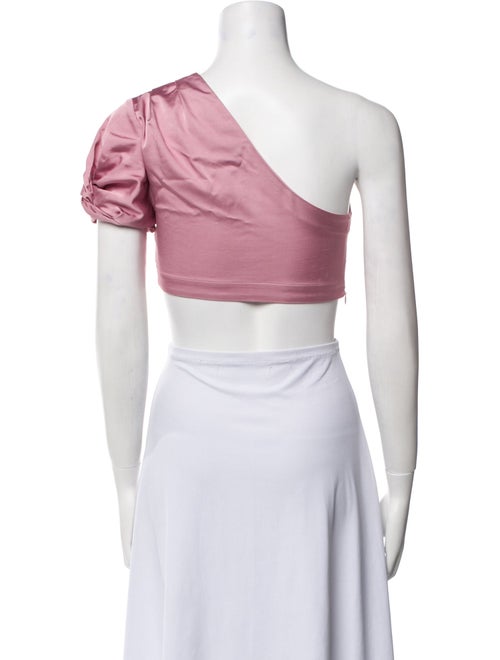 A.L.C. One-Shoulder Short Sleeve Crop Top