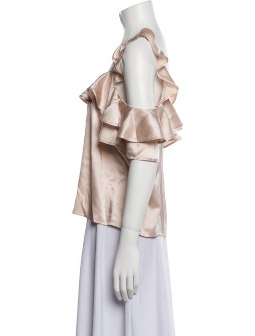 A.L.C. Silk Square Neckline Blouse