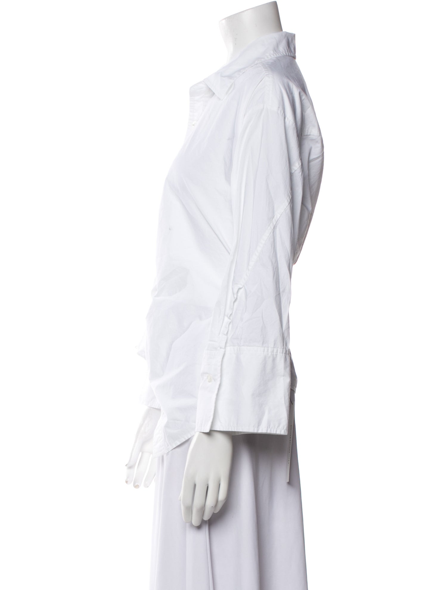A.L.C. Three-Quarter Sleeve Button-Up Top