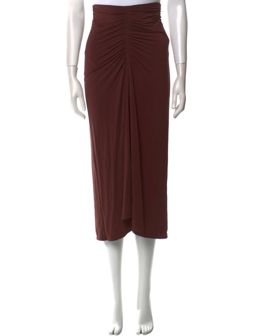 A.L.C. Ruffle Embellishment Midi Length Skirt