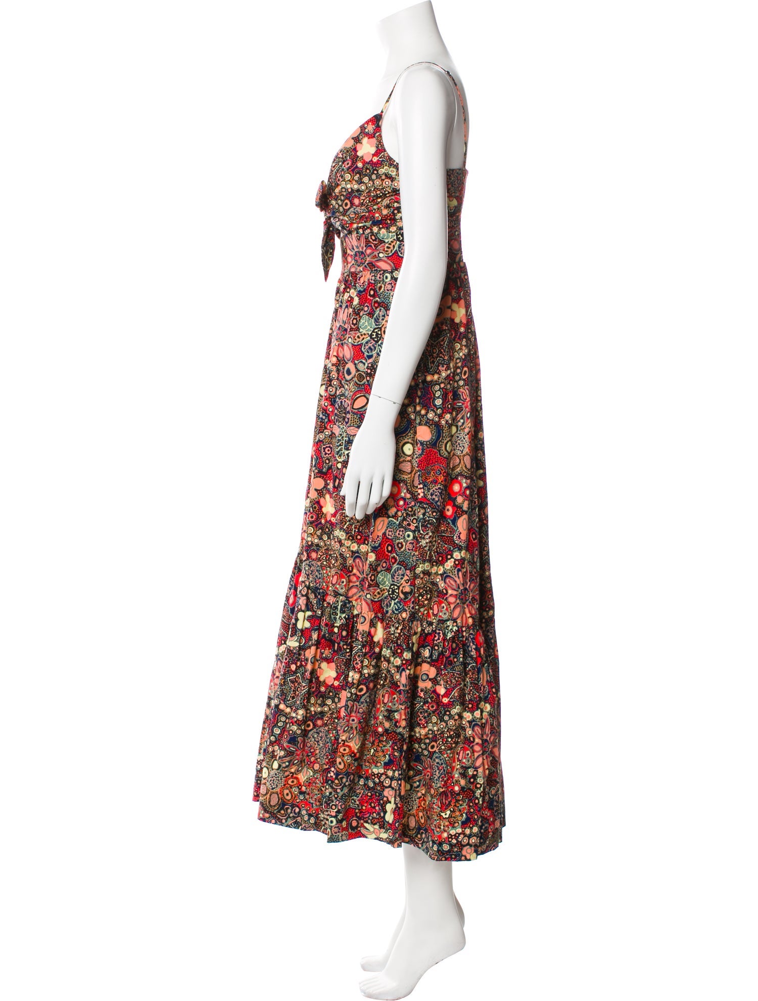 A.L.C. Floral Print Midi Length Dress