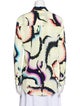 A.L.C. Silk Printed Button-Up Top