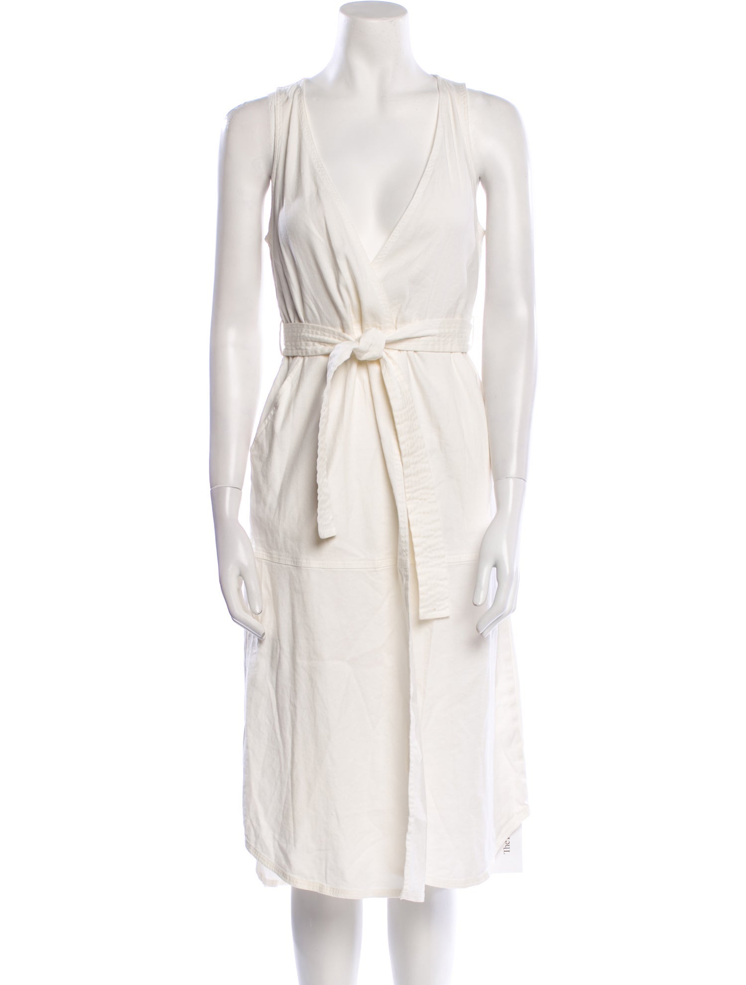 A.L.C. V-Neck Midi Length Dress