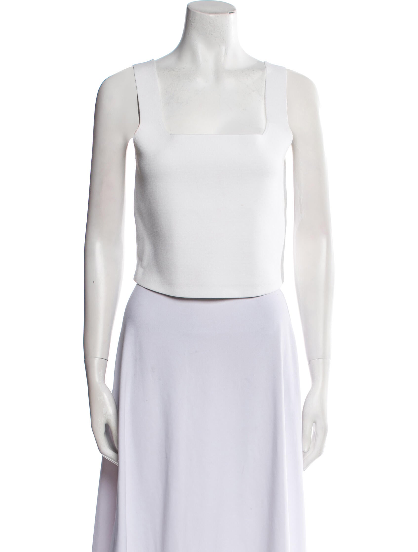 A.L.C. Square Neckline Sleeveless Crop Top