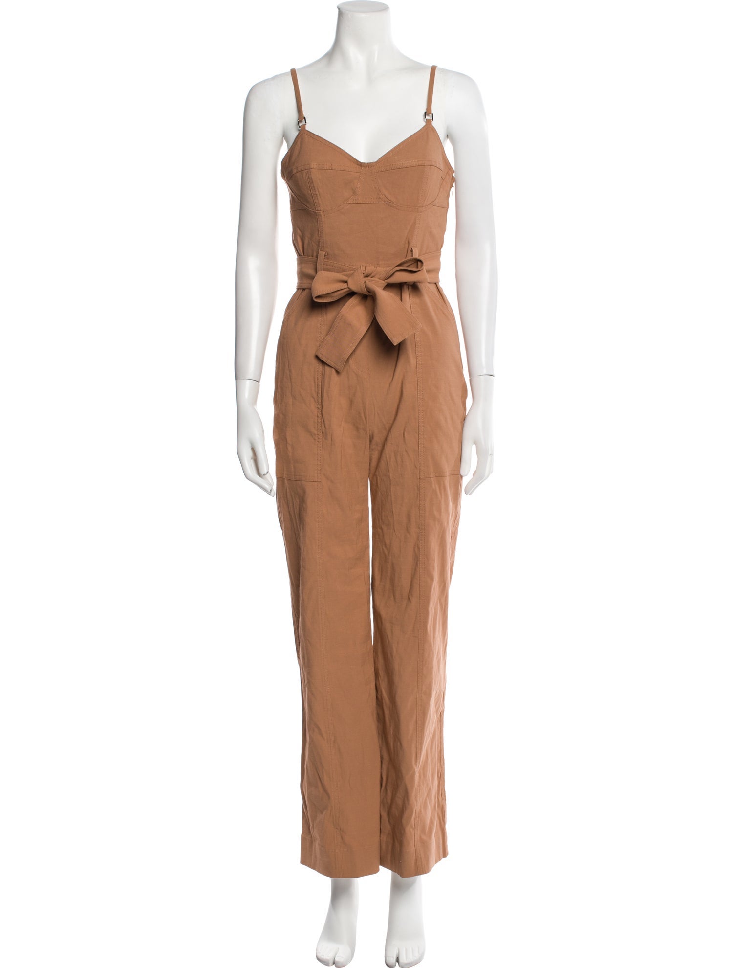 A.L.C. Linen V-Neck Jumpsuit