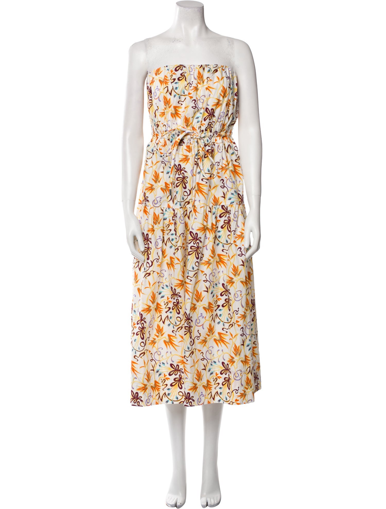 A.L.C. Floral Print Midi Length Dress w/ Tags