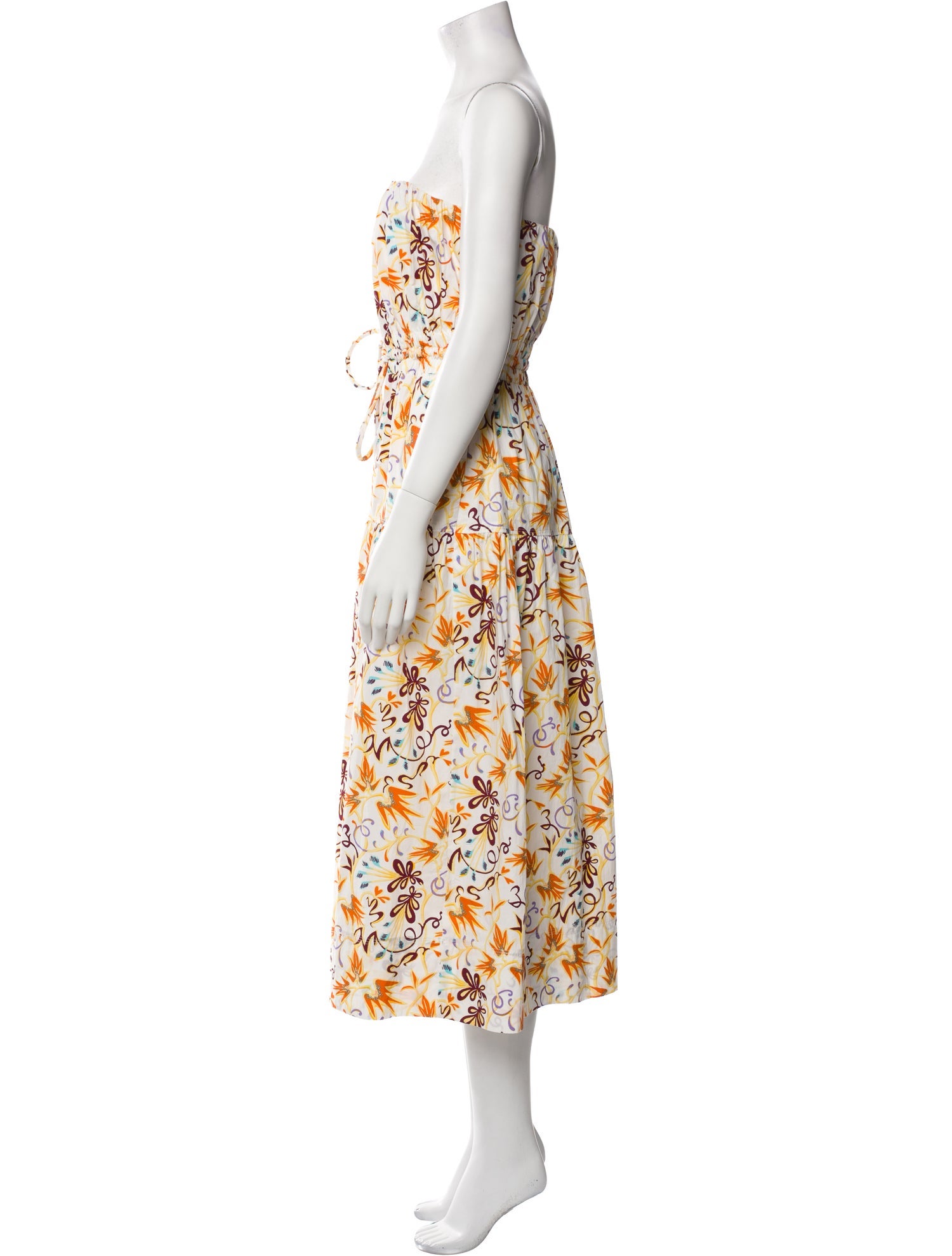 A.L.C. Floral Print Midi Length Dress w/ Tags