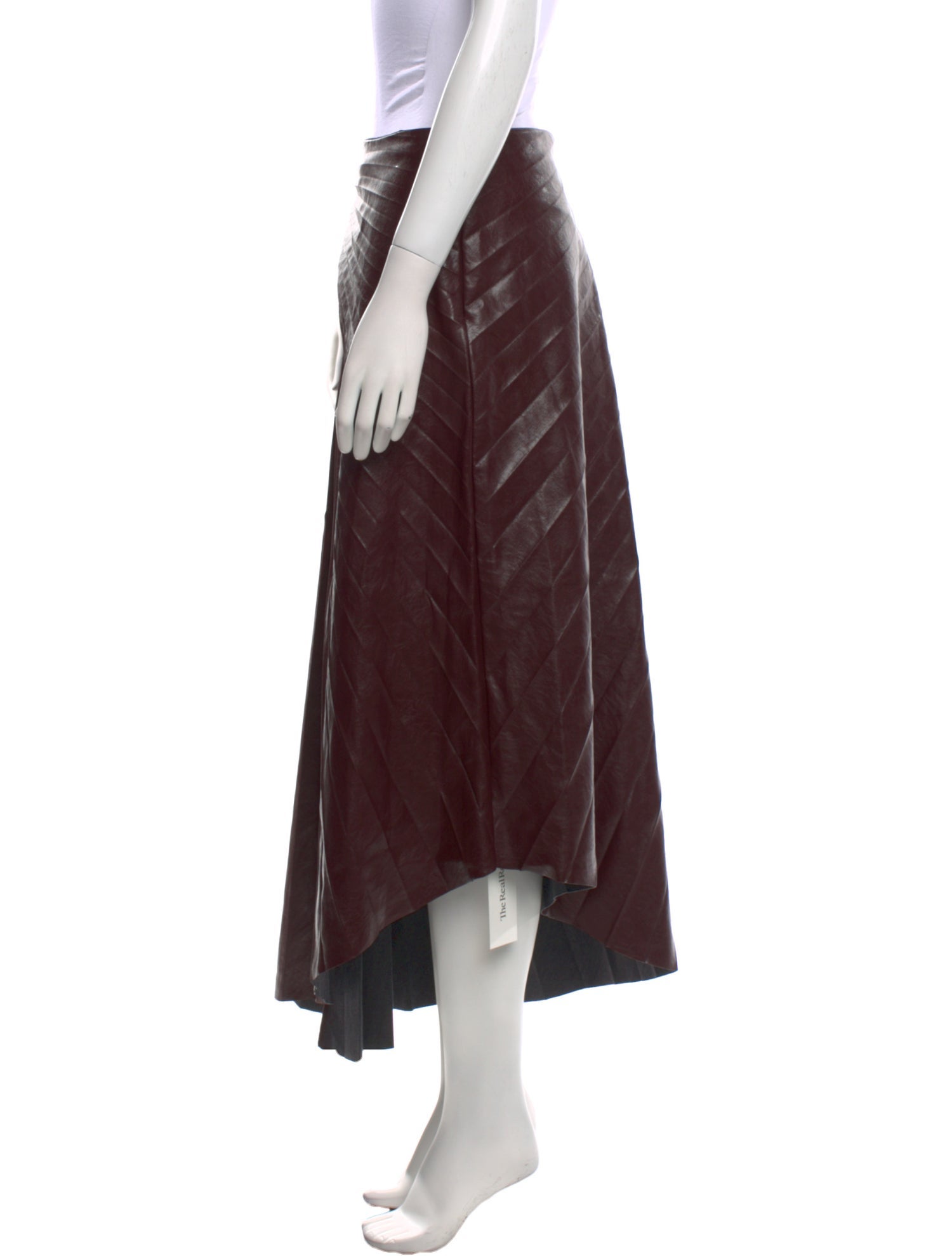 A.L.C. Faux Leather Midi Length Skirt