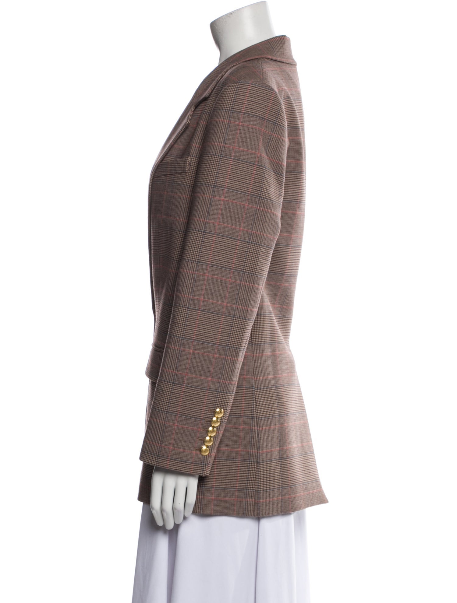 A.L.C. Plaid Print Blazer