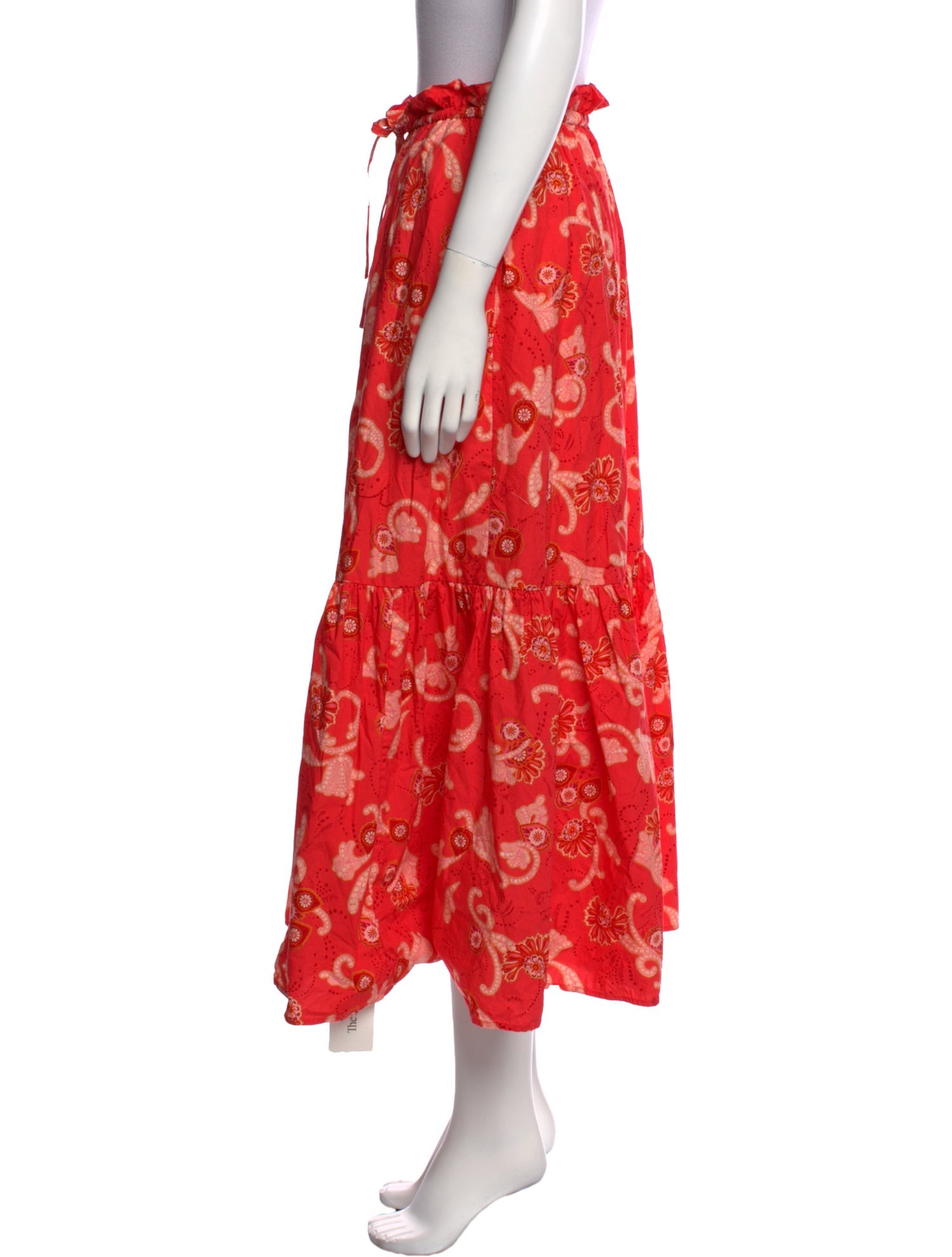 A.L.C. Floral Print Midi Length Skirt