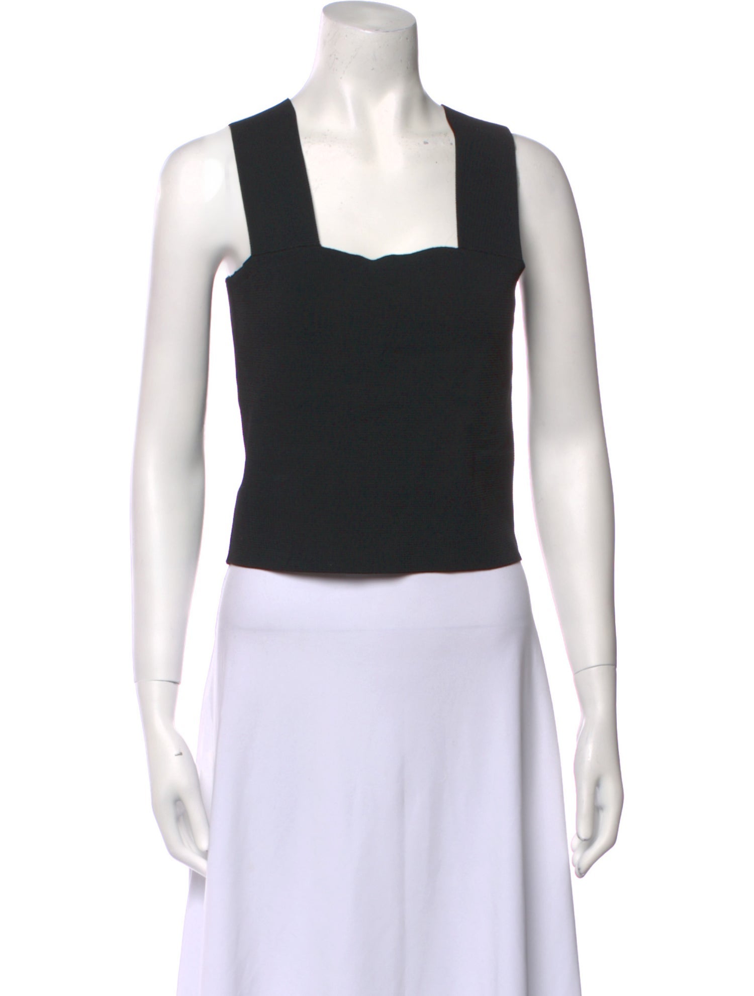 A.L.C. Square Neckline Sleeveless Crop Top