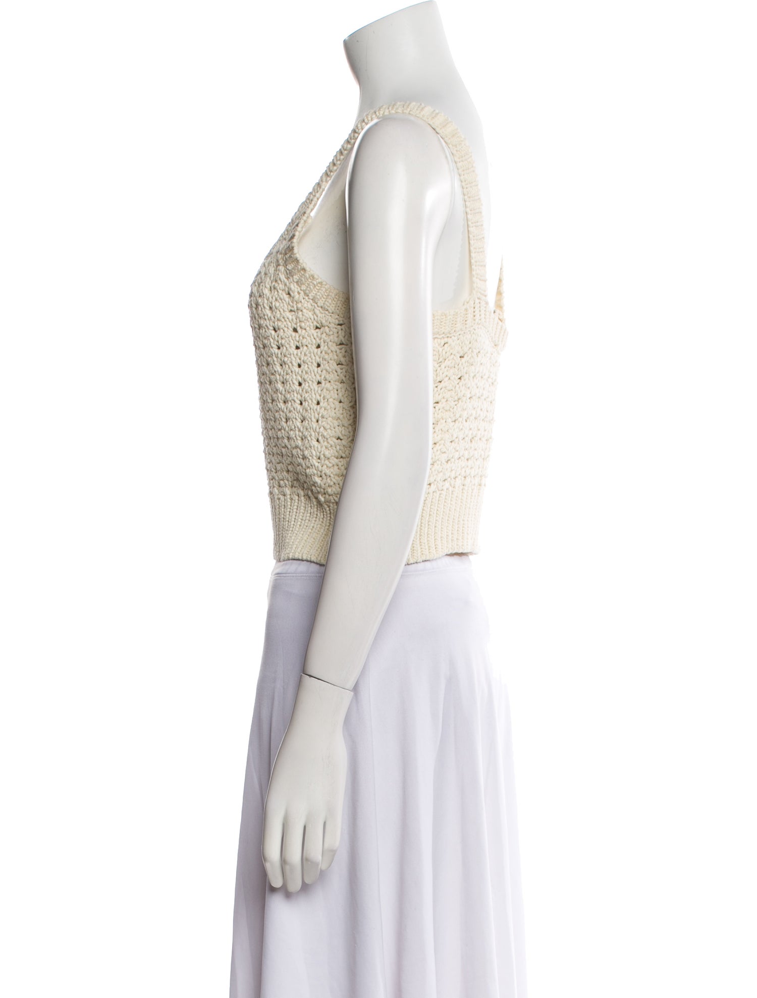 A.L.C. Scoop Neck Sleeveless Crop Top