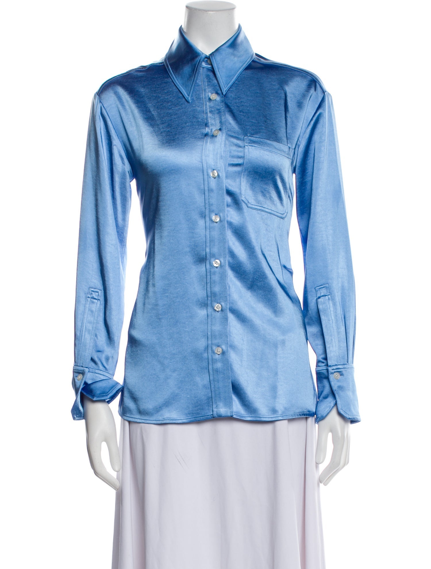 A.L.C. Long Sleeve Button-Up Top