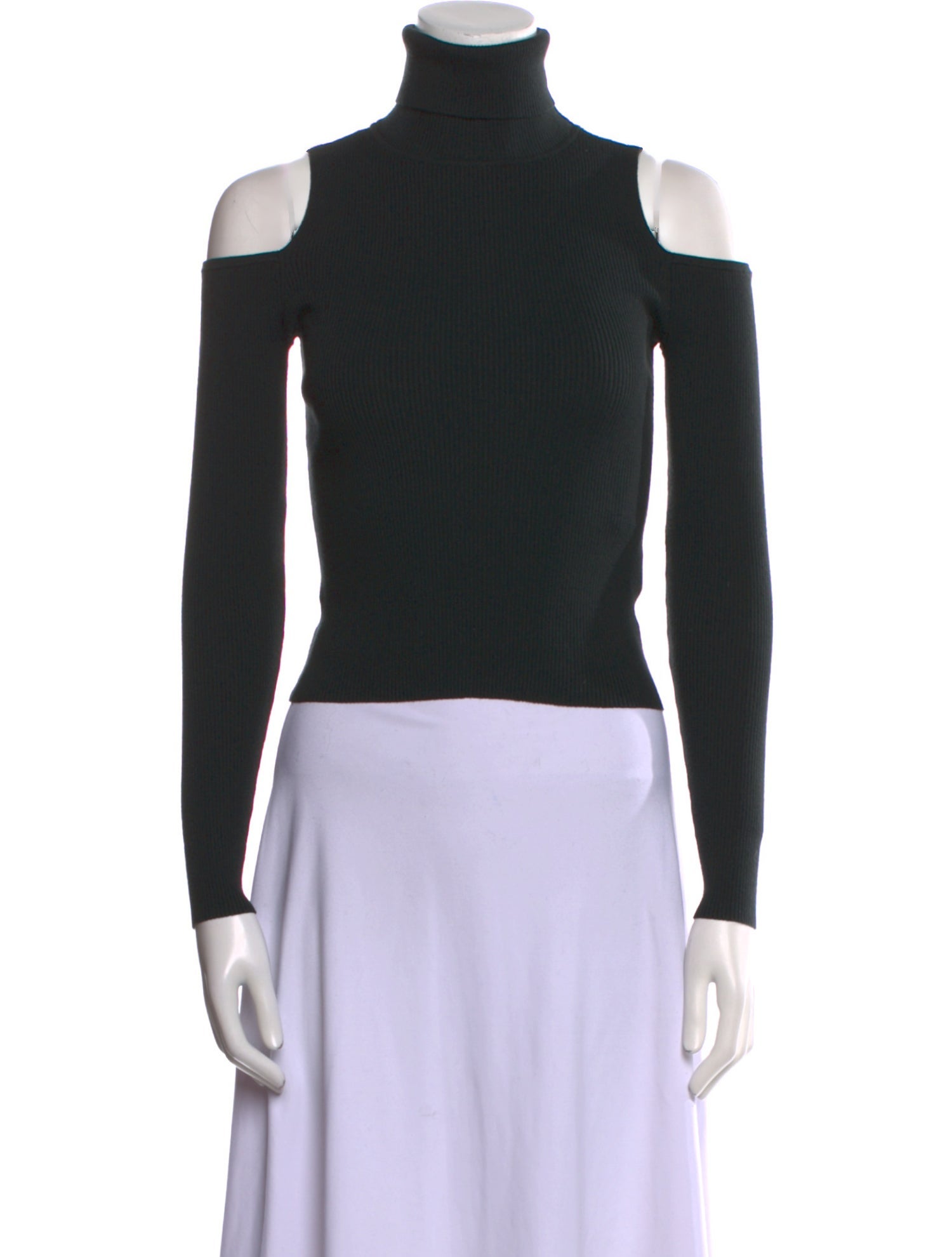 A.L.C. Turtleneck Long Sleeve Crop Top