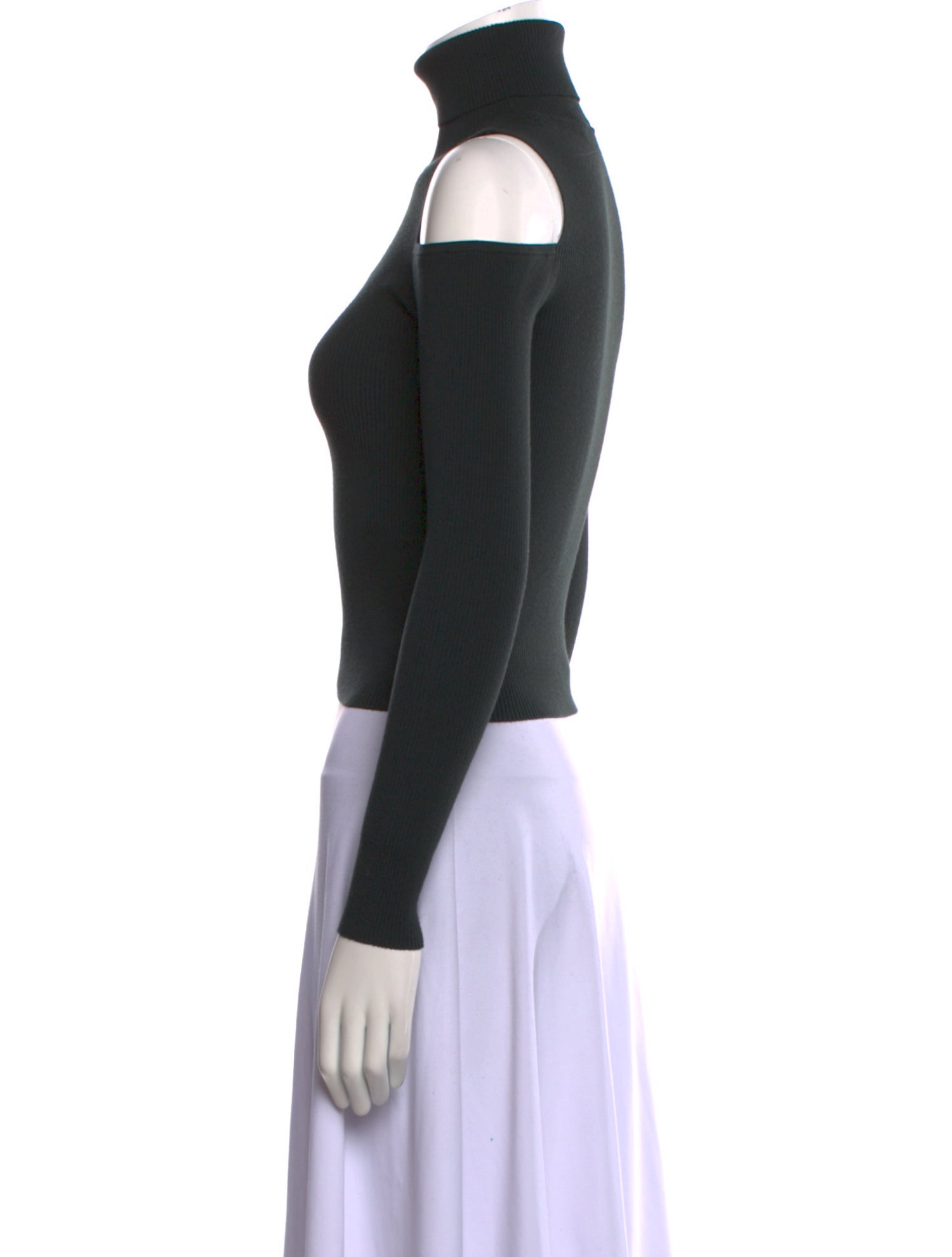 A.L.C. Turtleneck Long Sleeve Crop Top