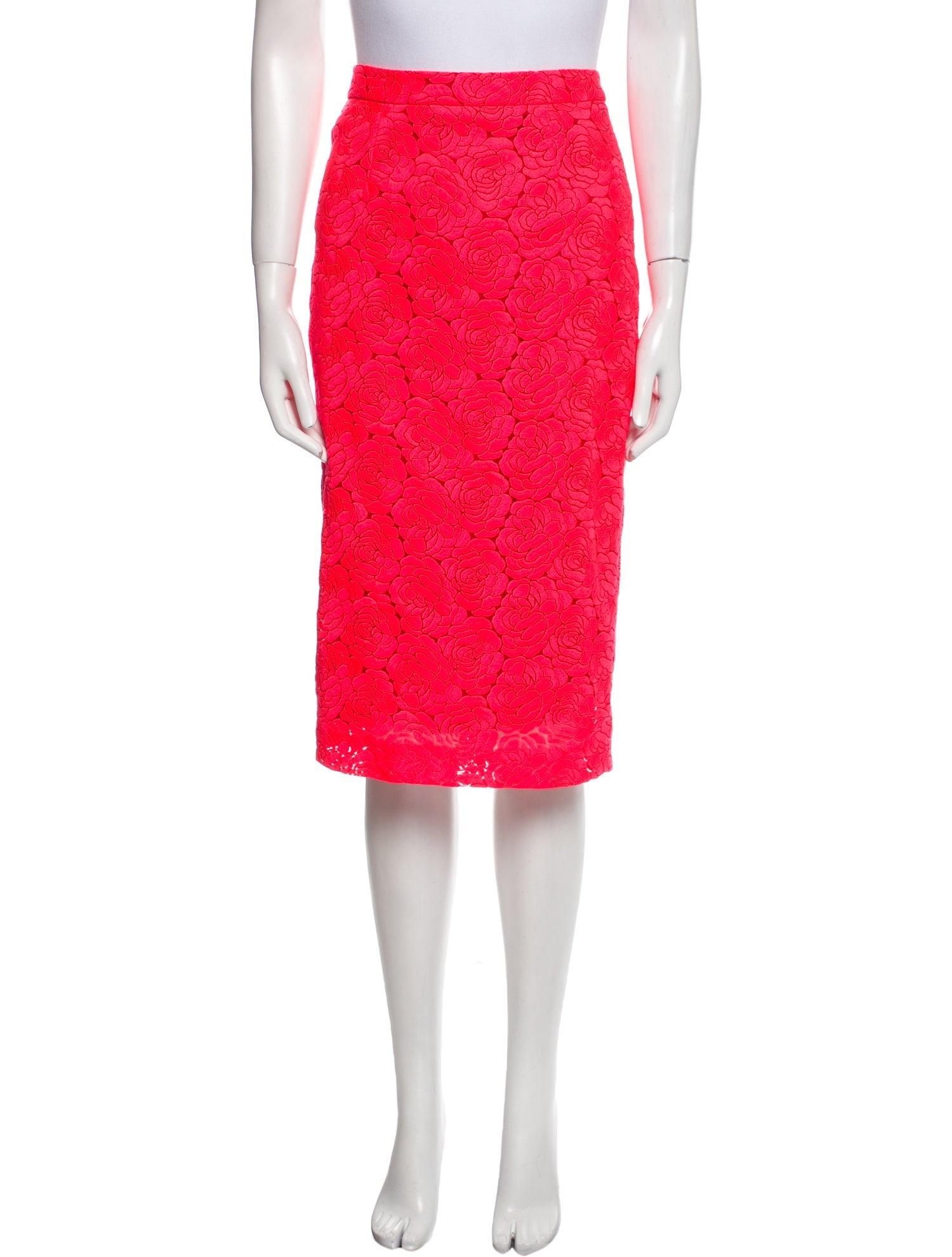 A.L.C. Lace Pattern Knee-Length Skirt