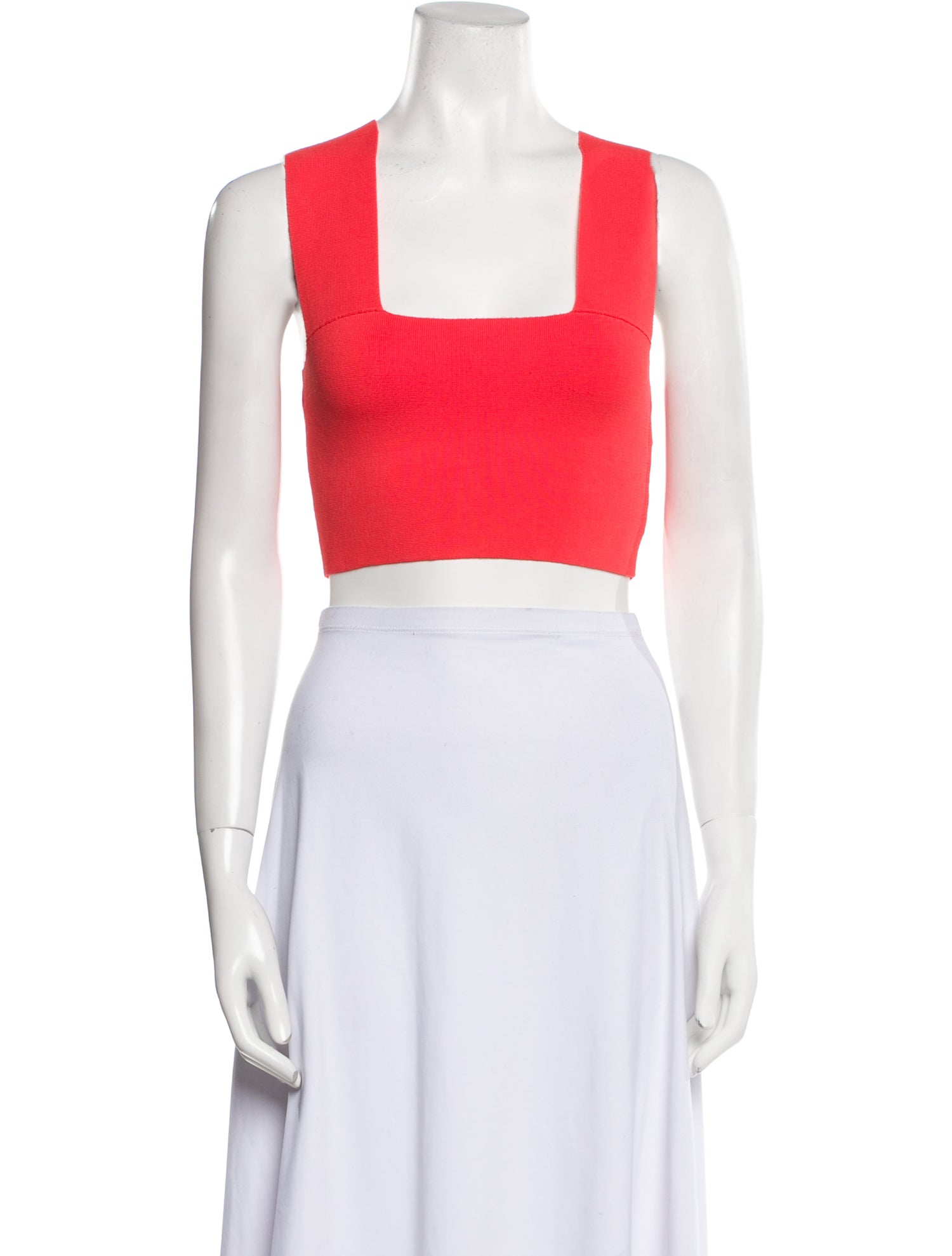 A.L.C. Square Neckline Sleeveless Crop Top