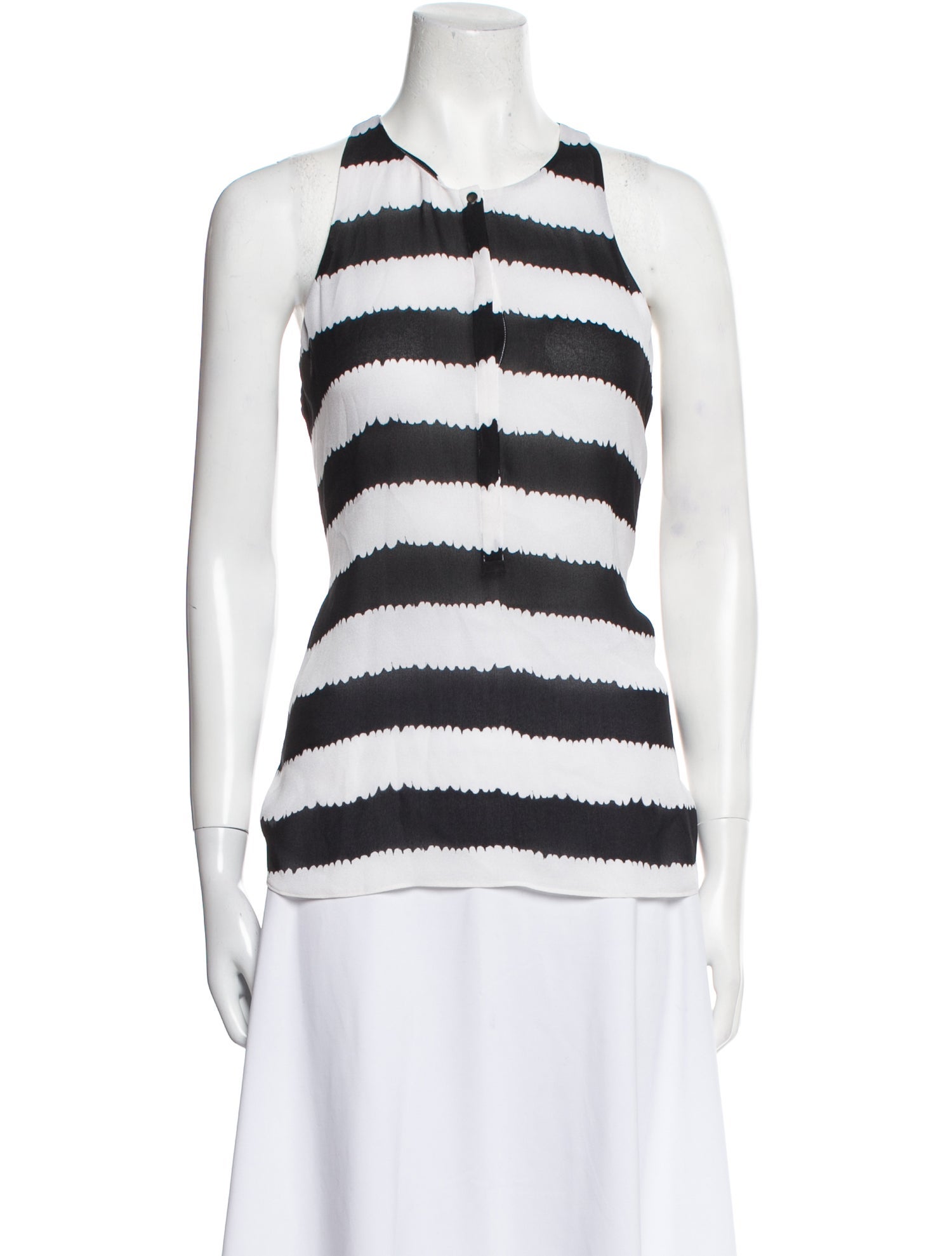 A.L.C. Silk Striped Top