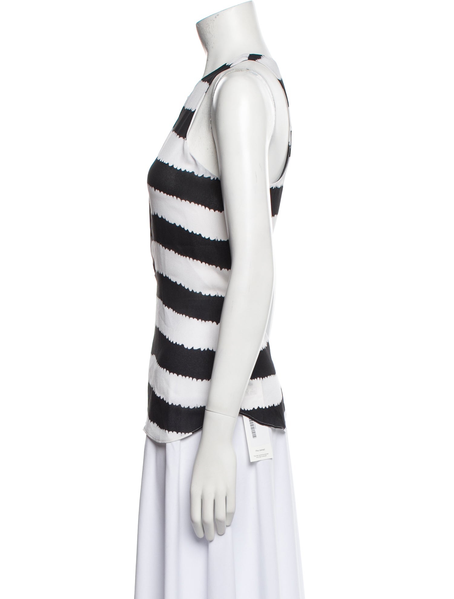 A.L.C. Silk Striped Top