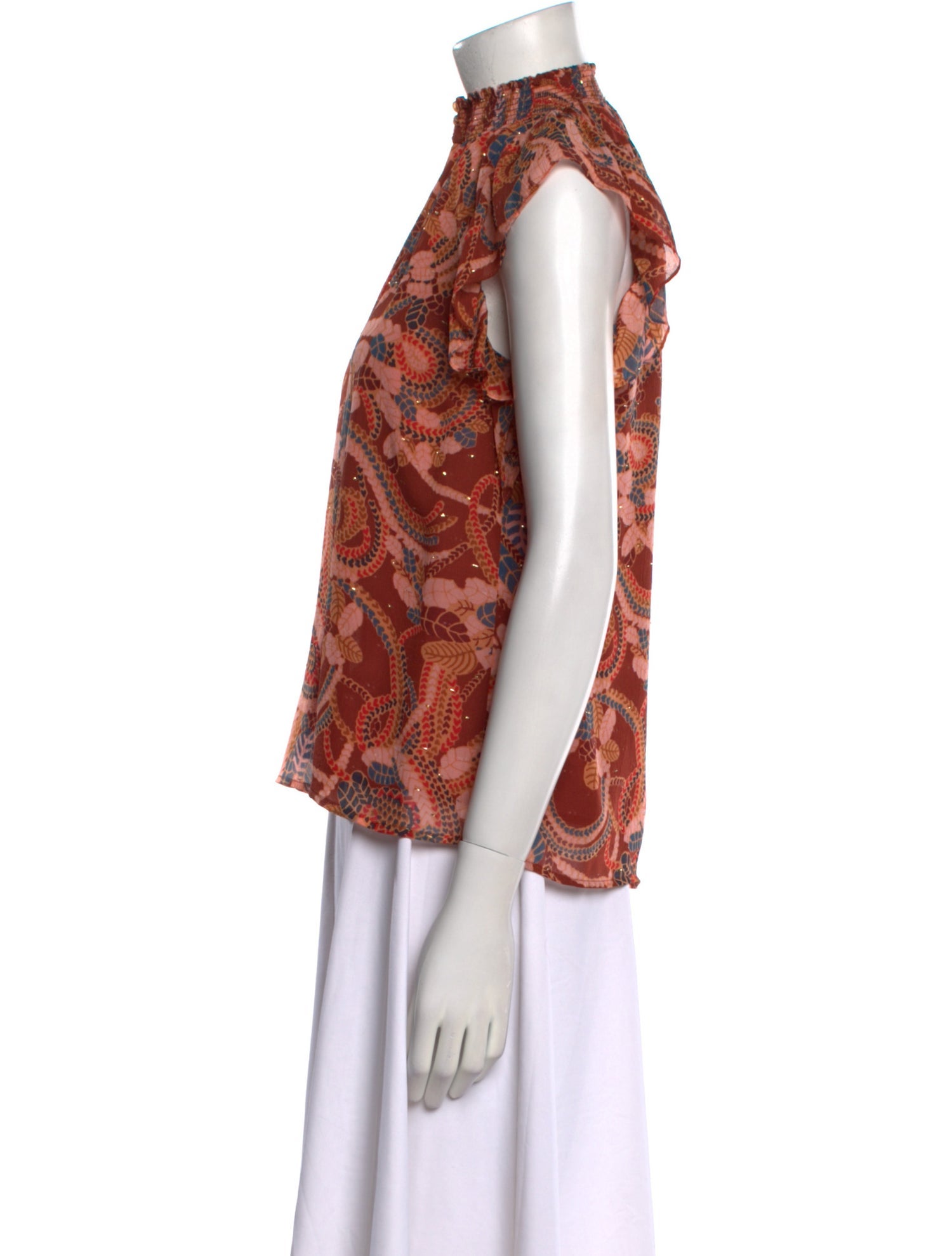 A.L.C. Silk Printed Blouse