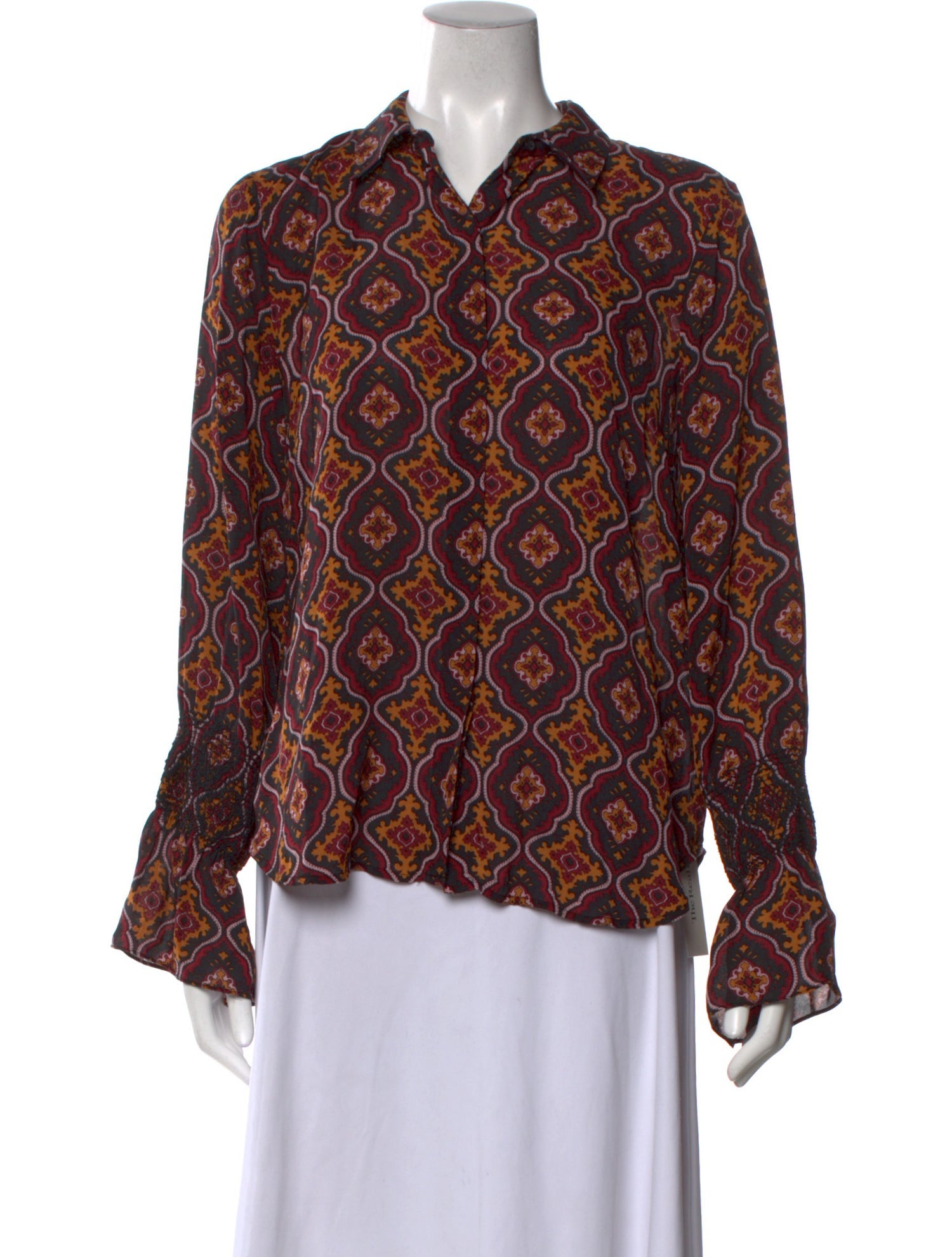 A.L.C. Silk Printed Blouse