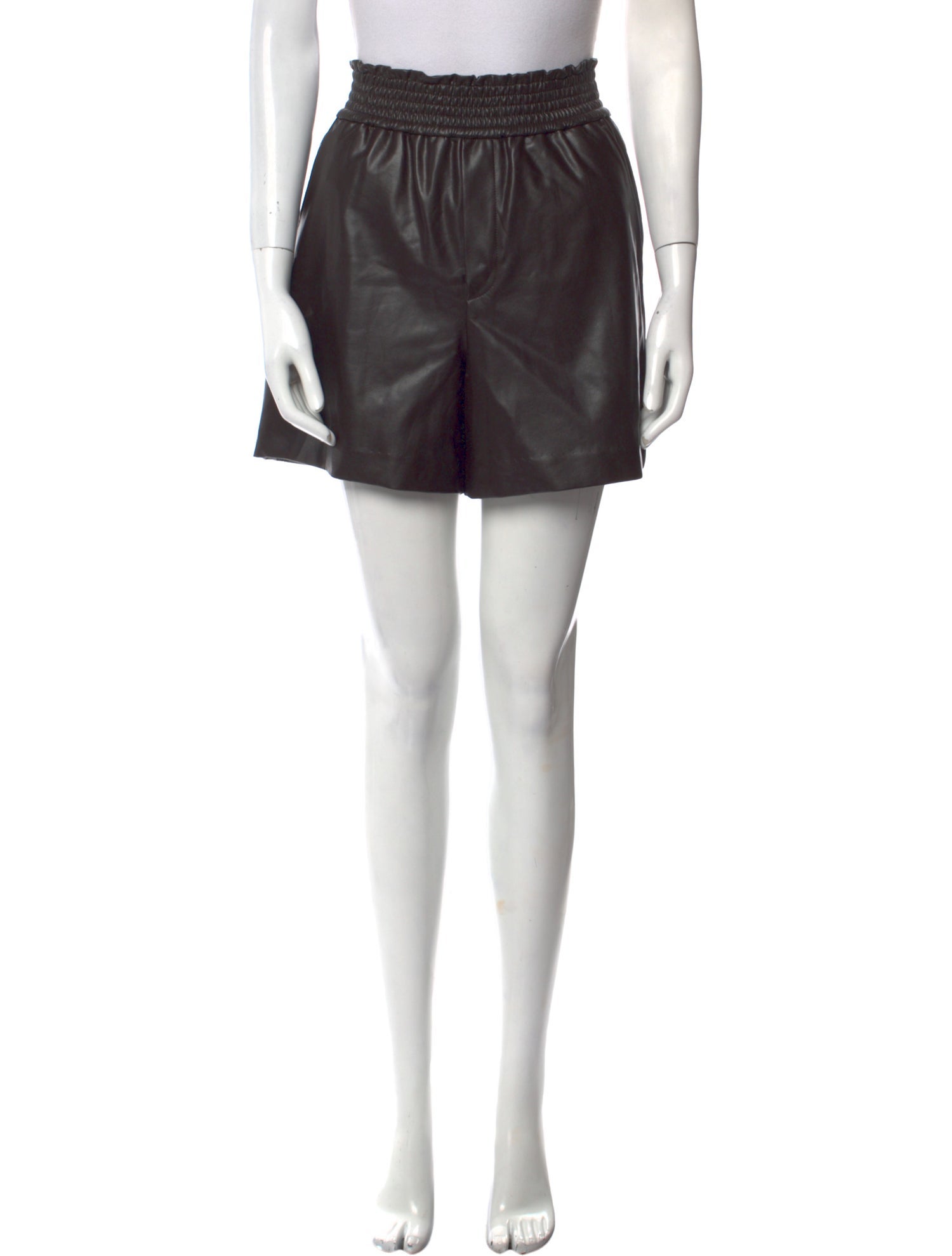 A.L.C. Faux Leather Mini Shorts