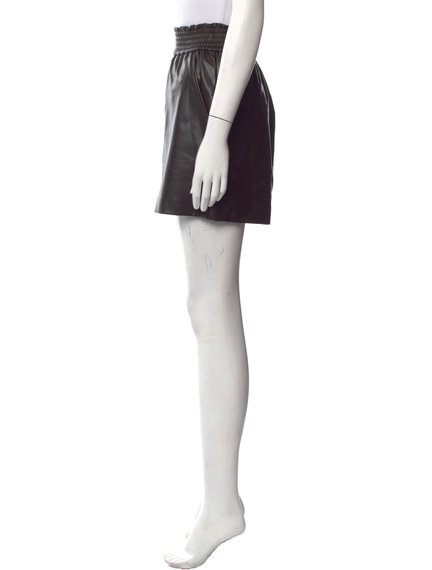 A.L.C. Faux Leather Mini Shorts