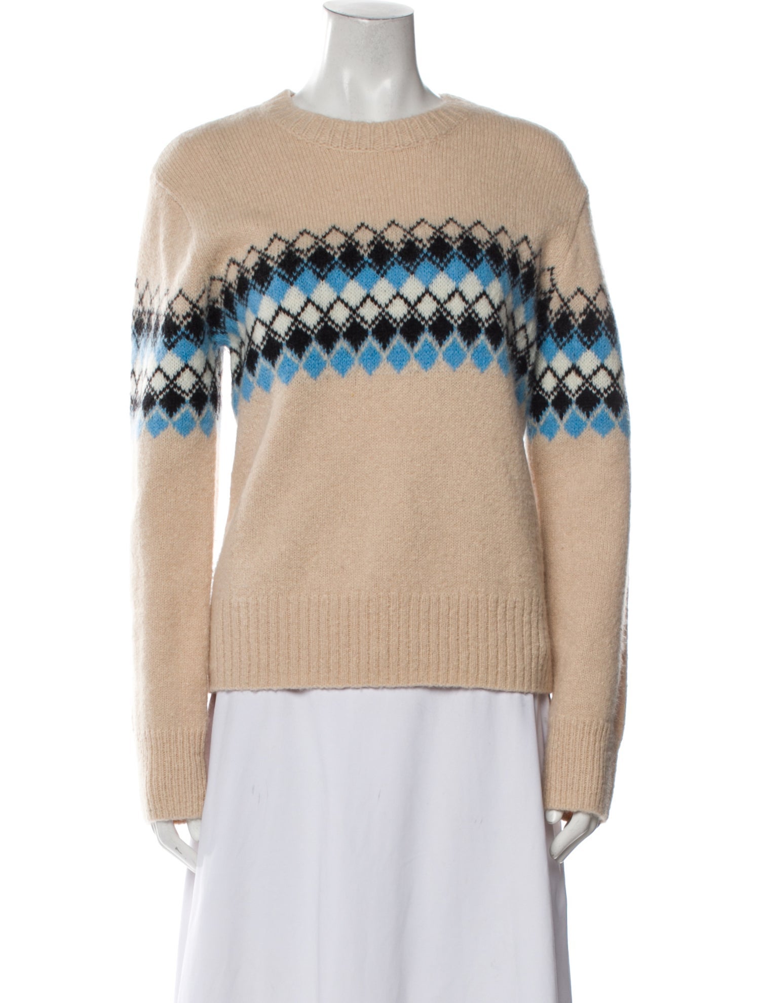 A.L.C. Graphic Print Crew Neck Sweater