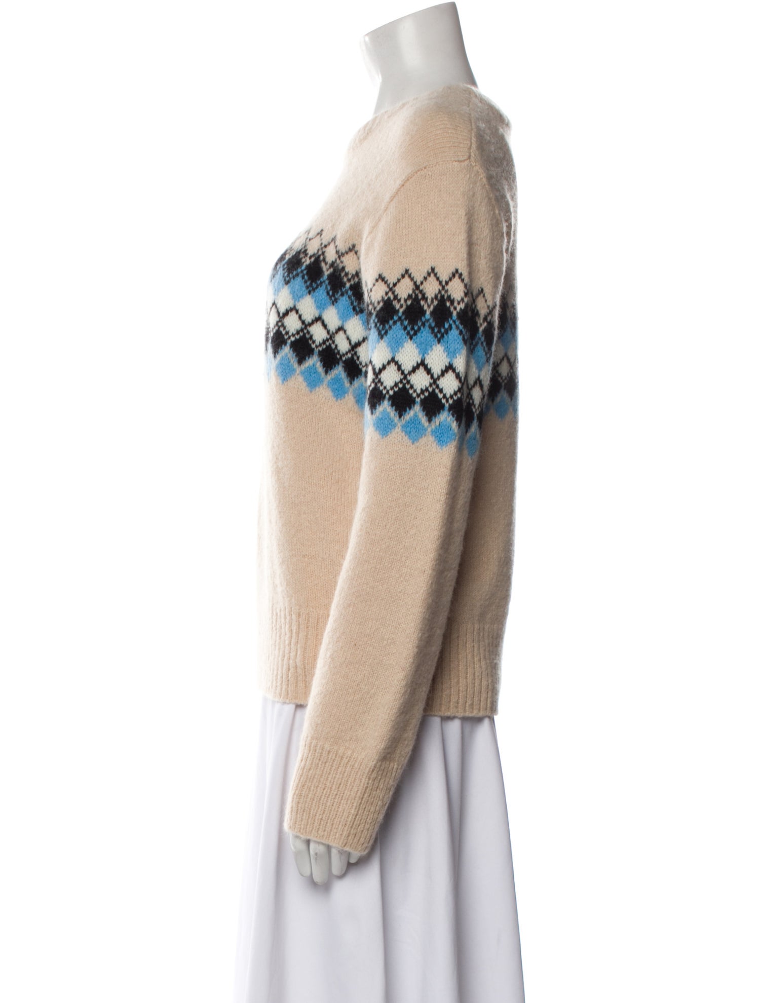 A.L.C. Graphic Print Crew Neck Sweater