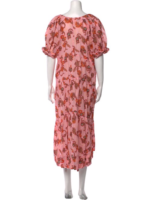 A.L.C. Floral Print Midi Length Dress